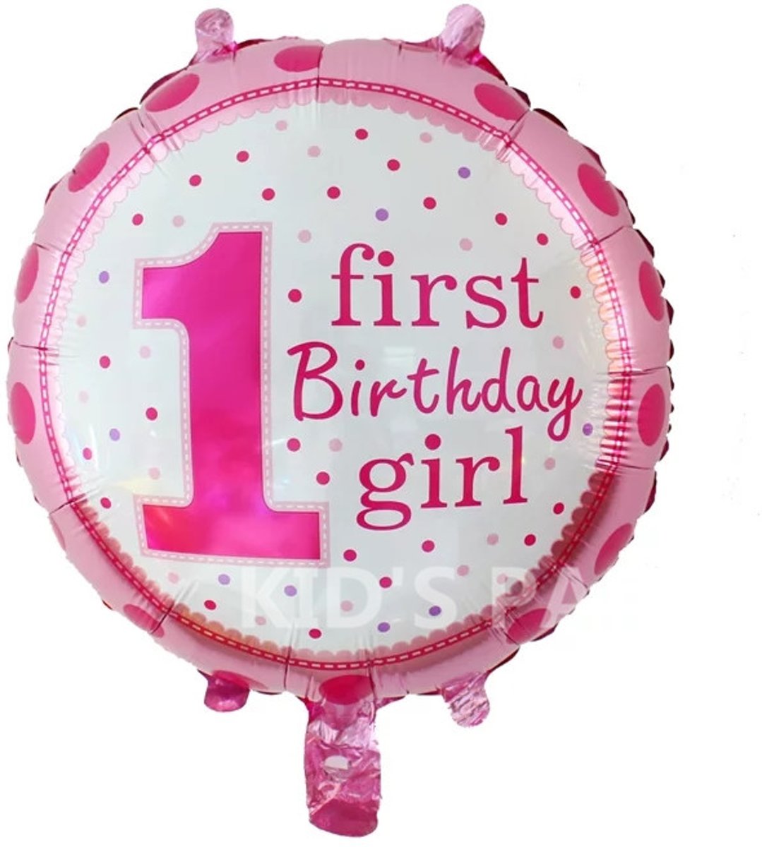 Folieballon First birthday girl 45 cm